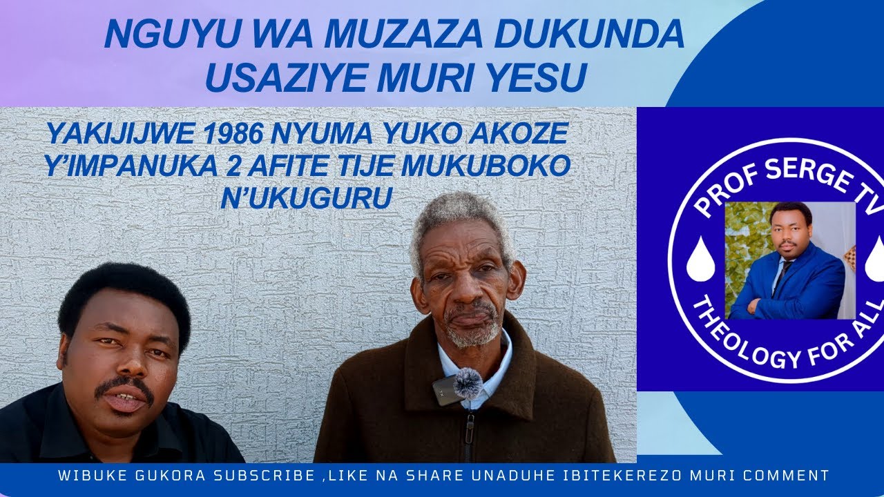 MBEGA UBUHAMYA WEE, UMVA UKUNTU YESU ARUHURA!!.YAKIJIJWE AKOZE IMPANUKA KABIRI KOSE  ARIMO TIJE!!!