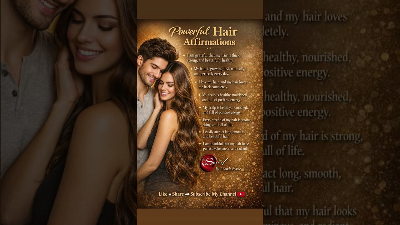 Powerful Hair Affirmations ✨ | Stop Hair Fall & Regrow Hair | LOA