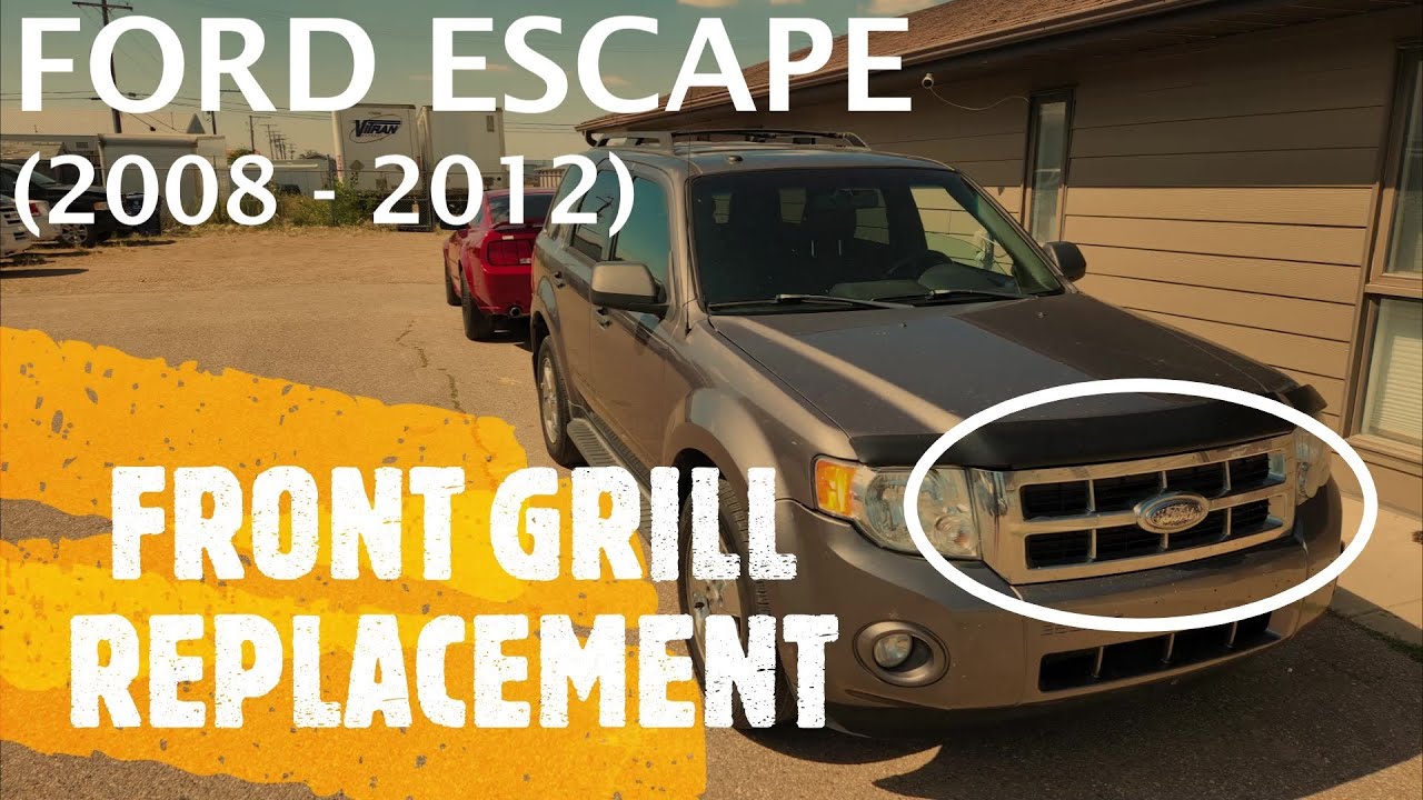 Ford Escape - FRONT GRILL REMOVAL / REPLACEMENT WITHOUT REMOVING THE BUMPER (2008 - 2012)
