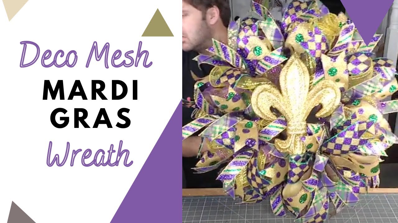 DIY Mardi Gras Deco Mesh Wreath! | Deco Exchange Tutorial