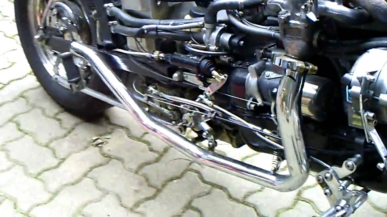 Motorcycle with car engine. AVJ-Gonagnie (1)