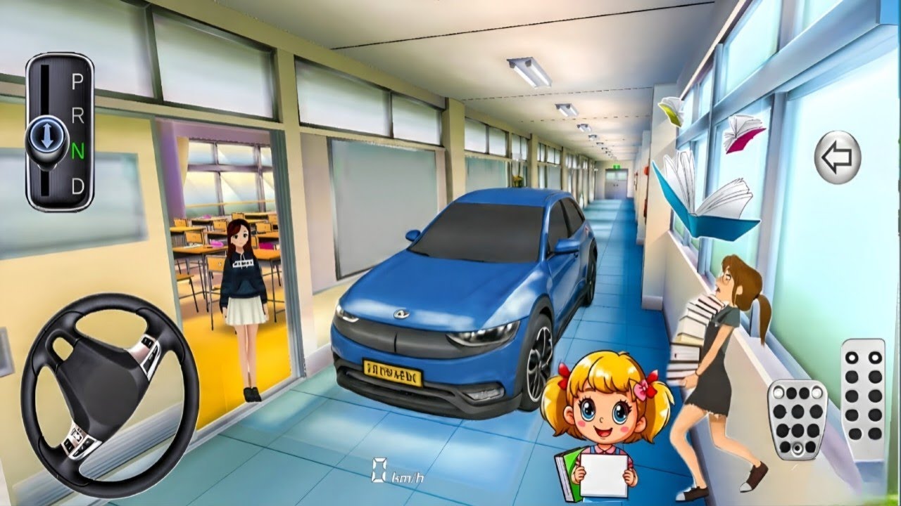 New Sedan Hyundai ioniq 6 Car parking Driving school simulator 3d–3d driving class Android games#car