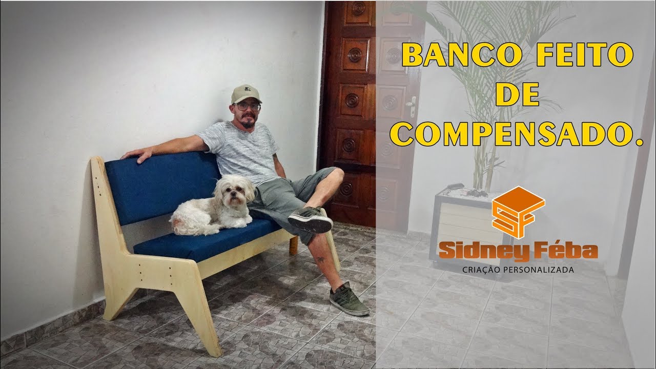 BANCO FEITO DE COMPENSADO (bench made in plywood)