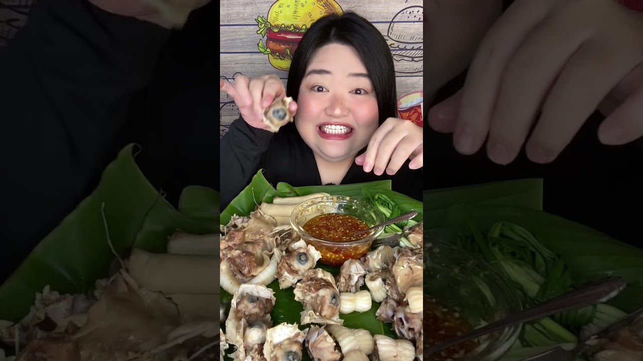 MÚKBENG MẮT HEO LUỘC #mukbang #food 