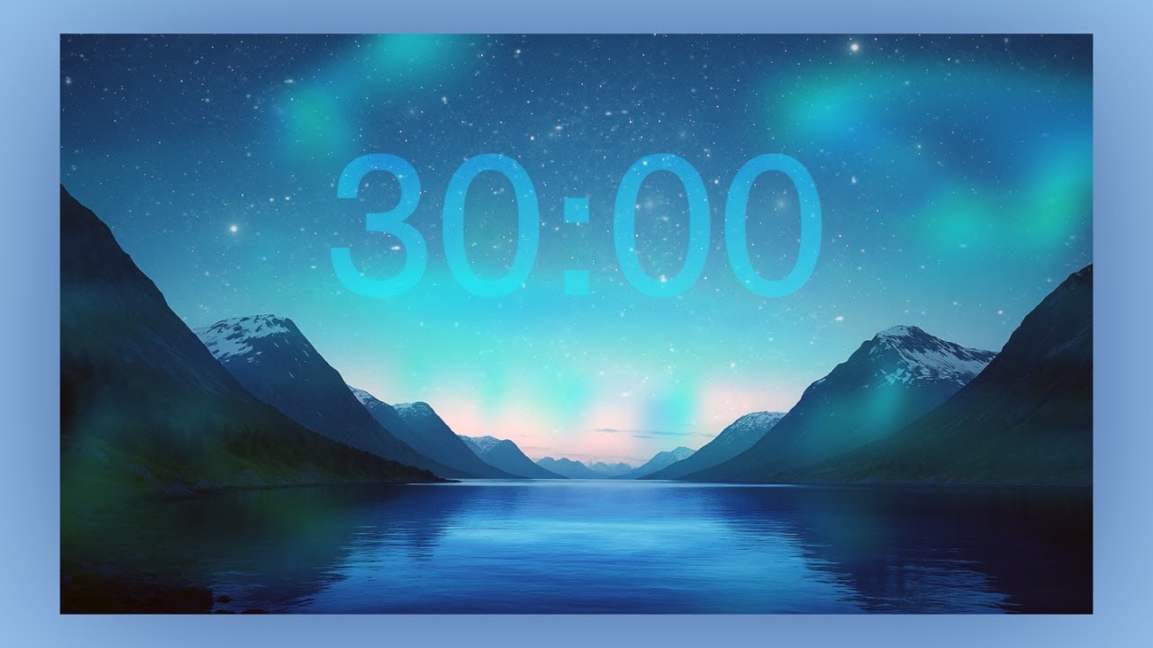 30 Minute Aurora Borealis Countdown Timer – Focus & Study Music