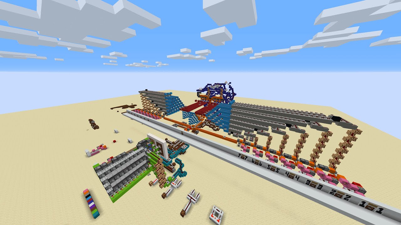 I made a 3-bit calculator in minecraft