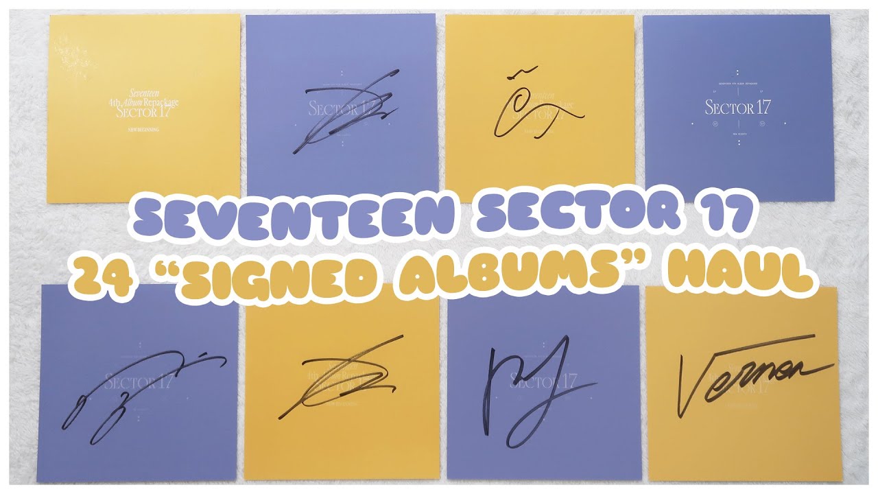 ✨ seventeen signed sector 17 albums haul- new beginning + new heights, photocards + inclusions | 세븐틴