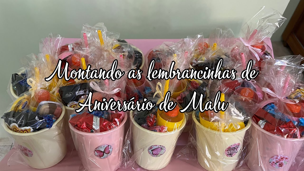 Montando as lembrancinhas do niver de Malu 🎁