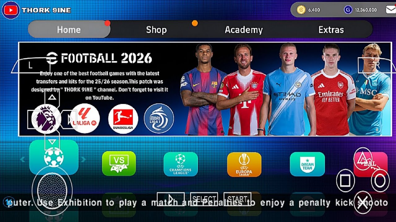 eFootball PES 2026 PPSSPP Android Offline | Full Update UCL & Leagues Kits 25/26 Season 4K Graphics