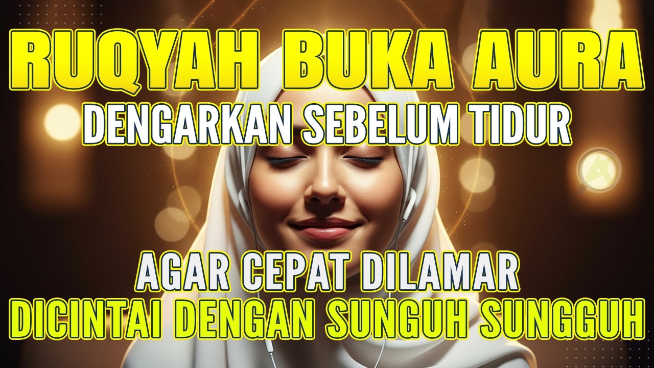 RUQYAH PEMBUKA AURA WAJAH & TUBUH SAAT TIDUR, ILMU PENGASIHAN CEPAT DAPAT JODOH DALAM 7 HARI