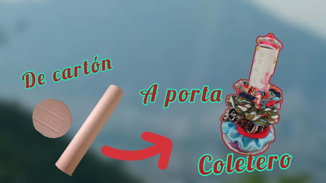 CÓMO HACER UN COLETERO RECICLANDO CARTÓN.