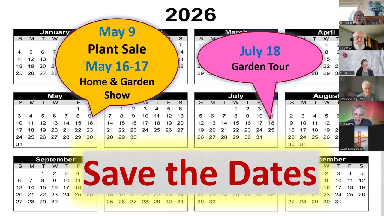 March 2026 General Program Meeting of WSU Master Gardeners from Grays Harbor and Pacific Counties