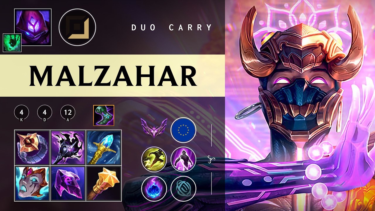 Malzahar Carry vs Draven - EUW Master Patch 26.05