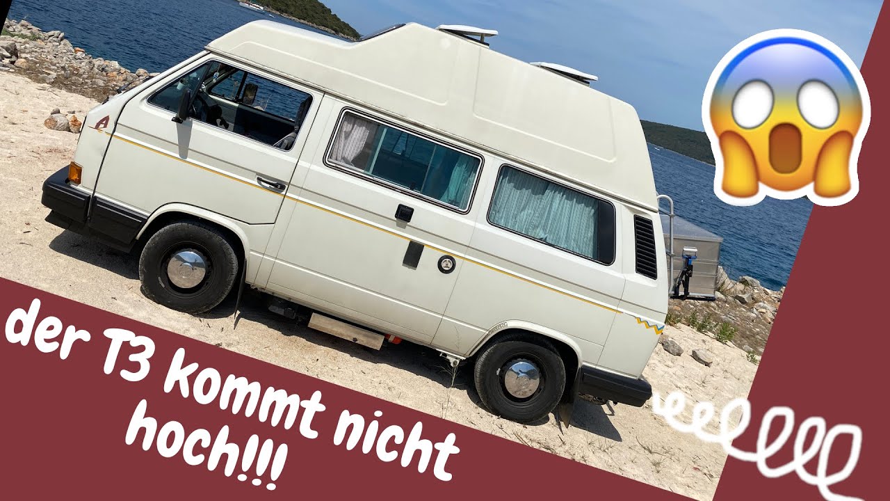BULLI rutscht den Berg RÜCKWÄRTS runter!  ⛰ park4night - STRUGGLE | ROLERO