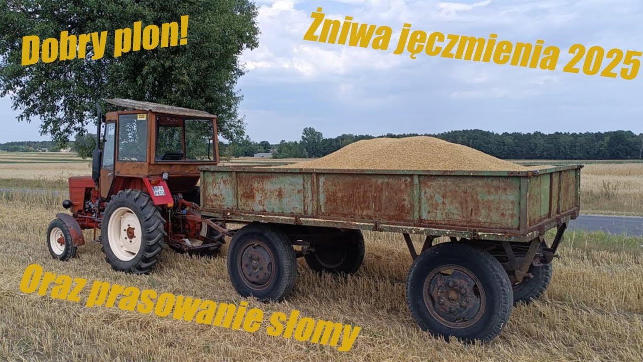 ☆Żniwa Jęczmienia Ozimego 2025☆Prasowanie Słomy☆Dobry Plon!?☆T-25 & URSUS & HESSTON☆Vlog #090☆