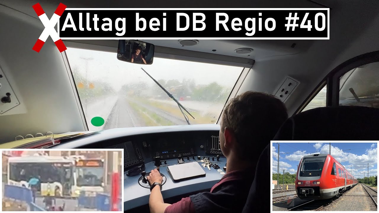 Sonstiger Alltag bei DB Regio #40 | Starkregen, Klogang bei Ankunft und Erinnerung Lauf mit 160 km/h