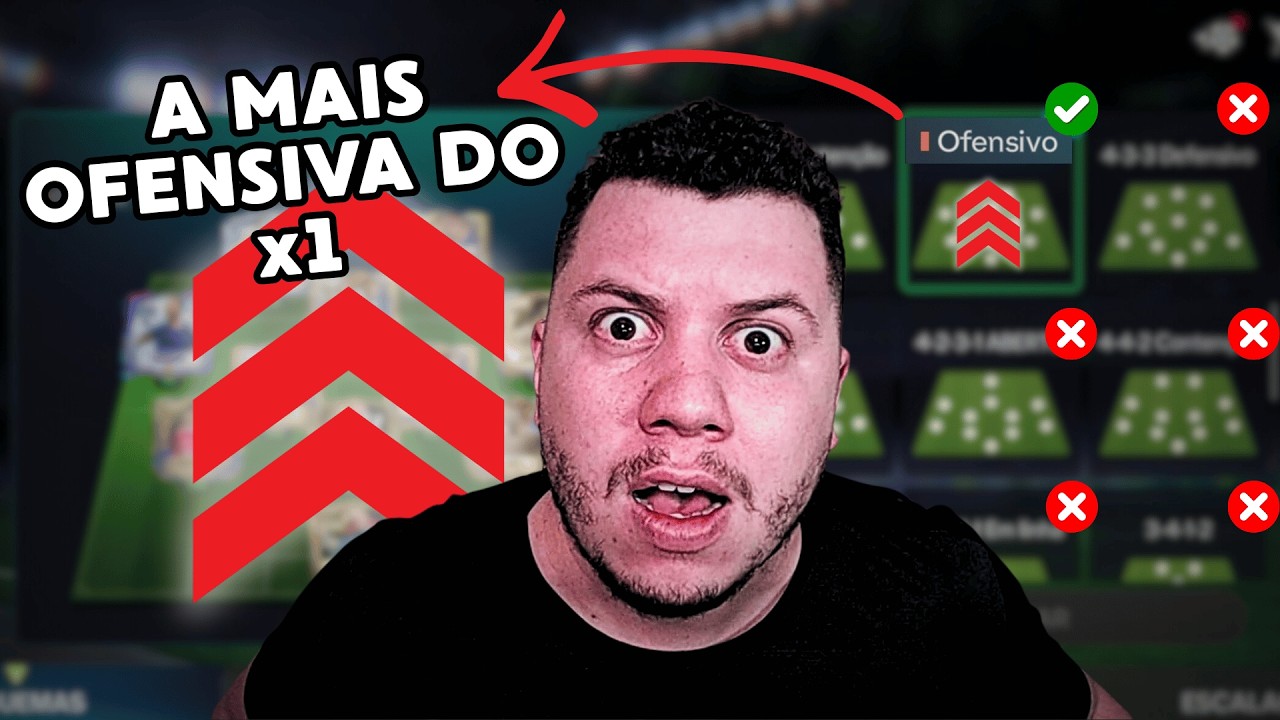 A FORMAÇAO MAIS OFENSIVA DO 1x1! FAÇA MUITOS GOLS COM ELA!