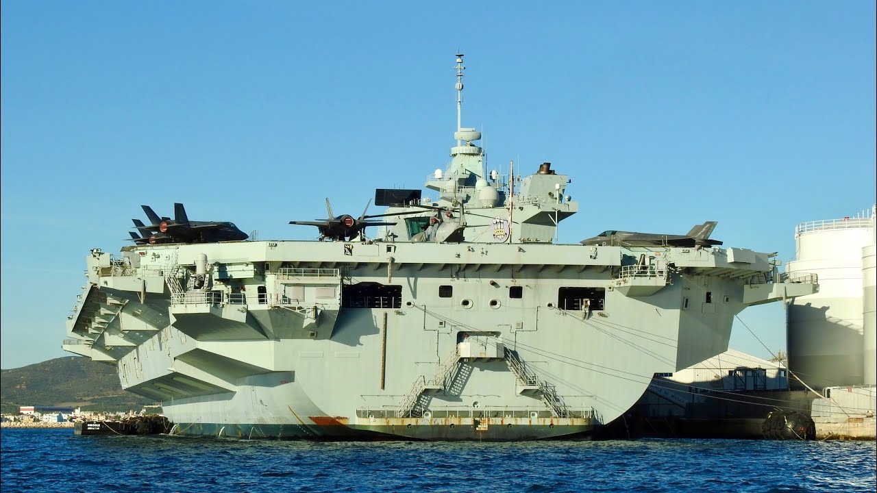 Massive Royal Navy Carrier HMS Prince of Wales in Gibraltar (Nov 2025)