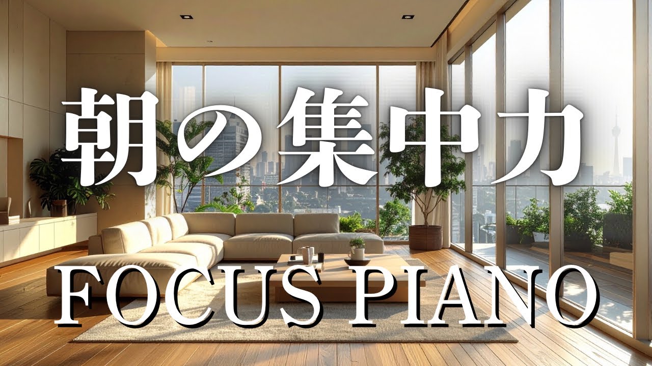 【作業用BGM】脳が冴える朝のルーティン音楽｜Morning Concentration Music 2Hours《DAY FOCUS》