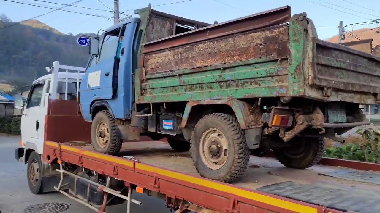레트로(복고) 감성 세레스 1톤 덤프트럭... 91년식 업어오다...상태는? 굴러갈까? 인생 자동차