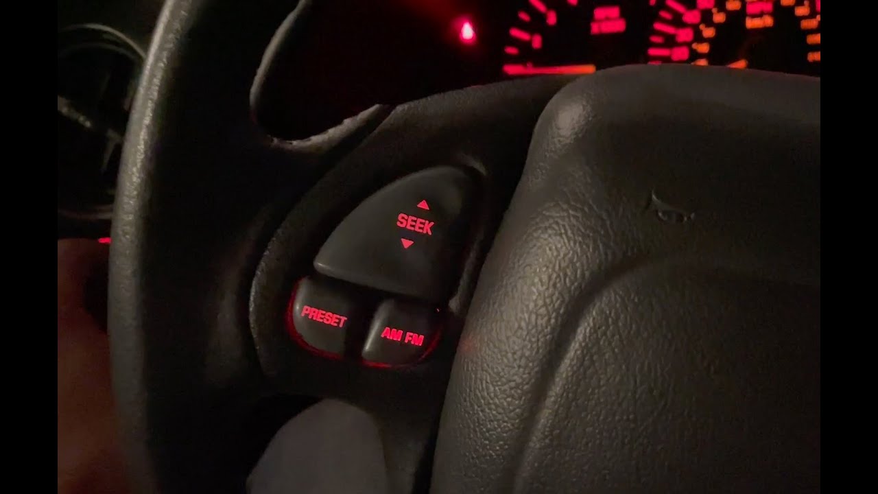 4th gen FBody Camaro & Firebird Steering wheel radio control button light bulb replacement