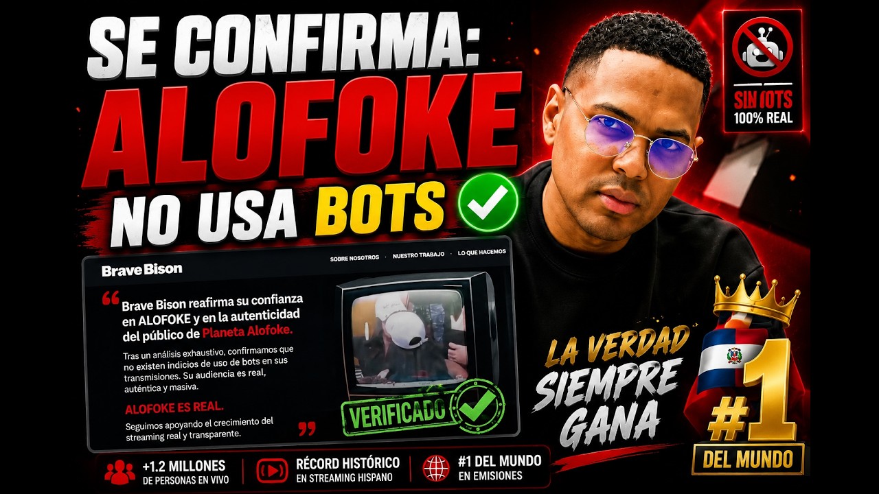 🚨 BRAVE BISON CONFIRMA QUE ALOFOKE NO USA BOTS 😱🔥 LA VERDAD SALI&Oacute; A LA LUZ