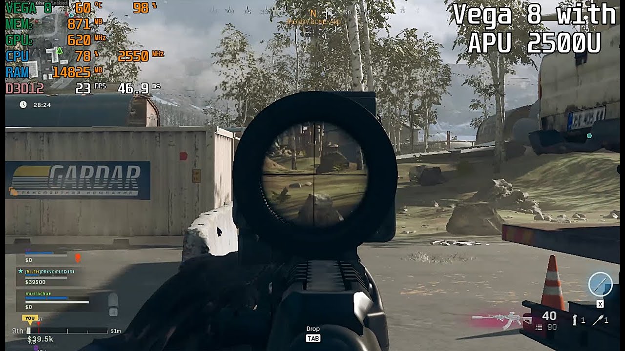 Warzone in Vega 8 with APU 2500U . #Warzone #vega8 #APU2500U #APU2500uwithvega8 #Game #Benchmarking