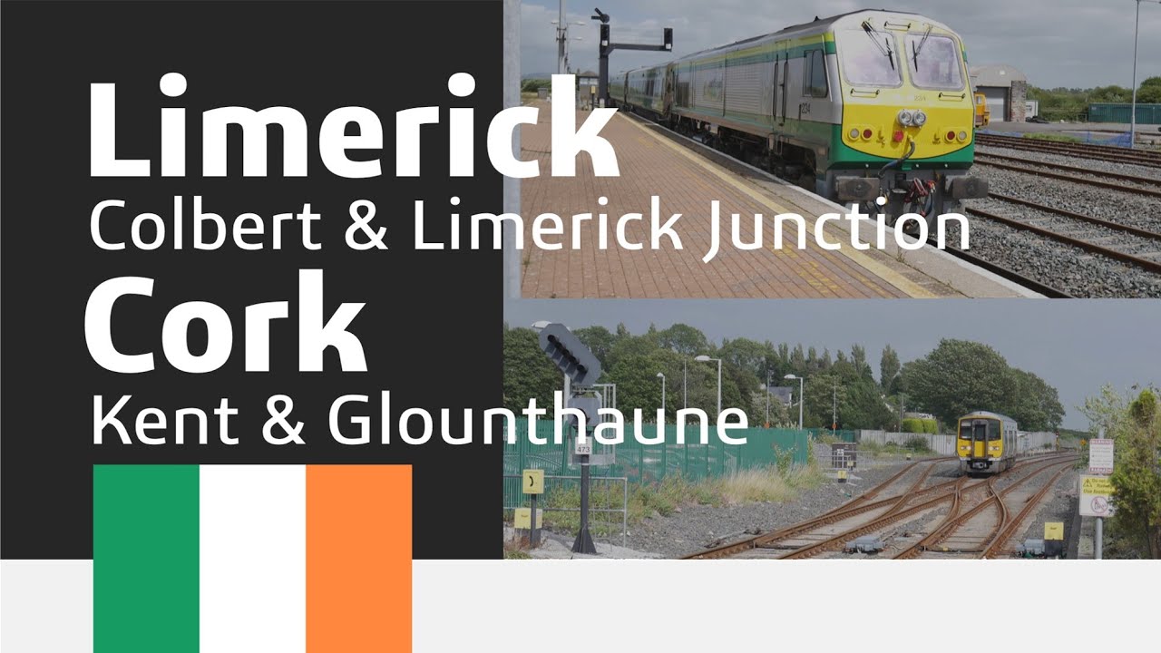 Irish Rail trains at Limerick Colbert, Limerick Junction, Cork Kent & Glonthaune 4K