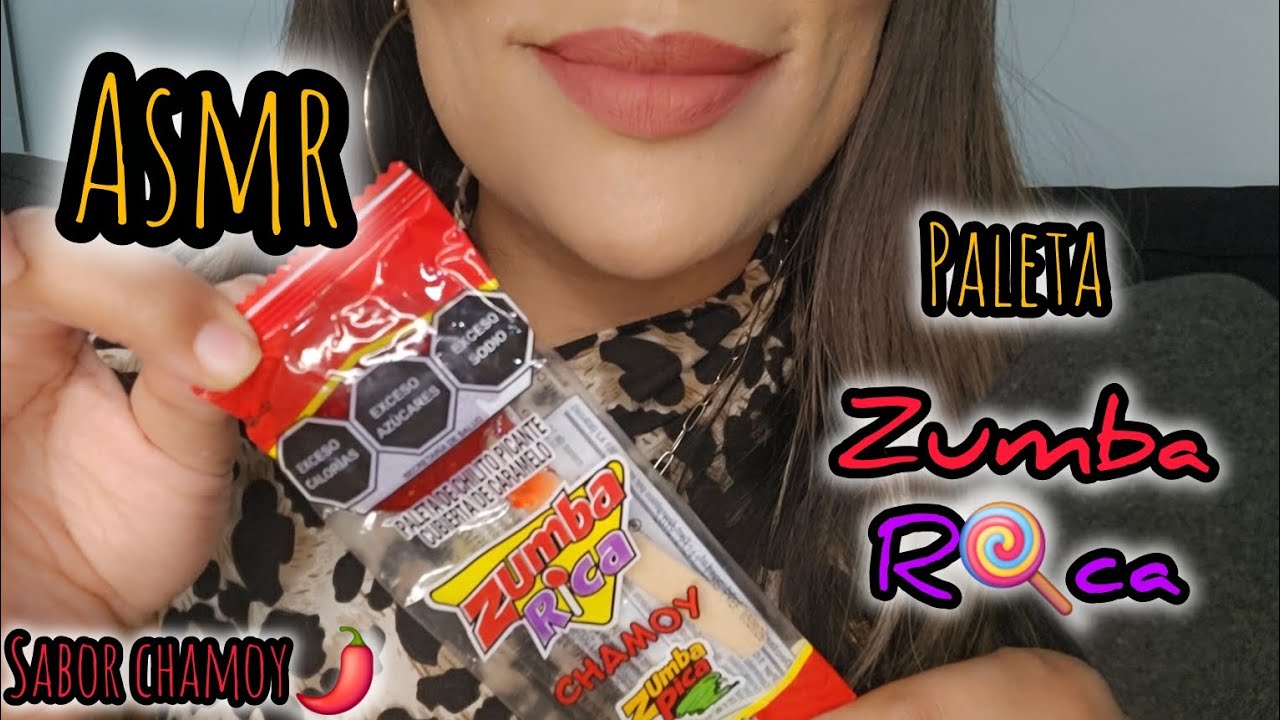 ASMR | Sonidos super relajantes | PALETA ZUMAB RICA CHAMOY