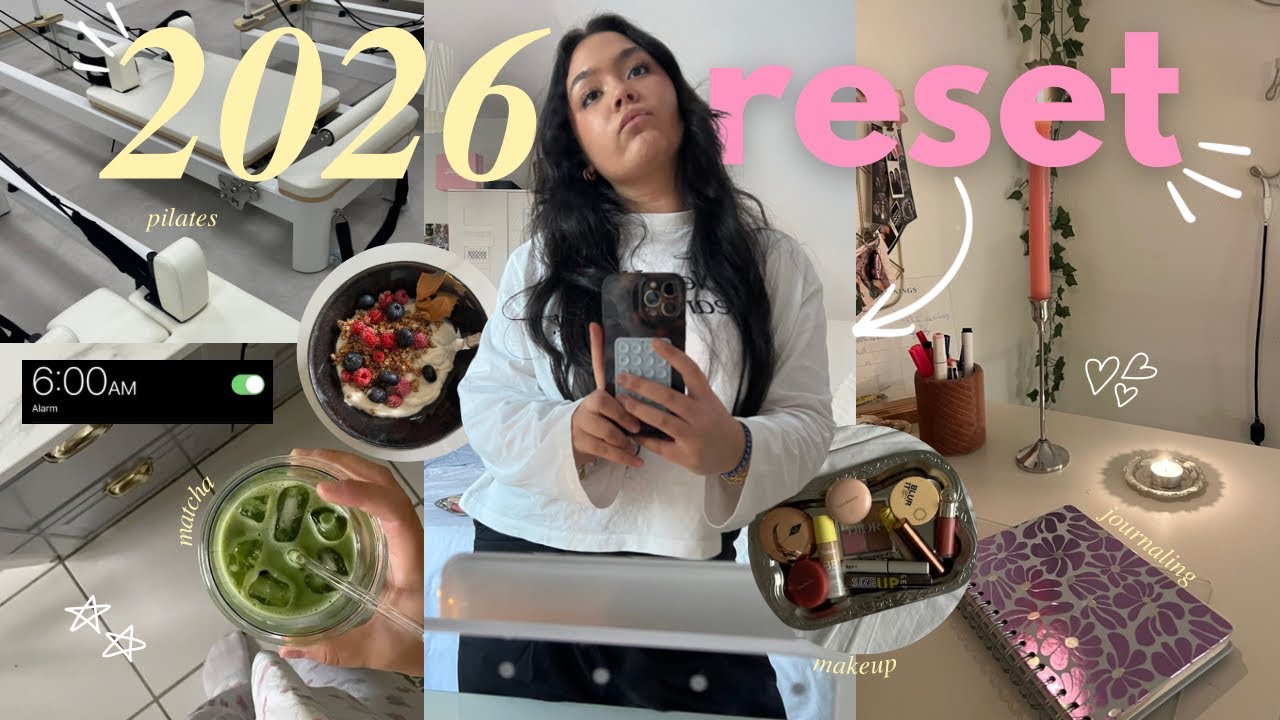 2026 RESET  🧹🛀🧼|| vision board, résolutions, pilates, cleaning 