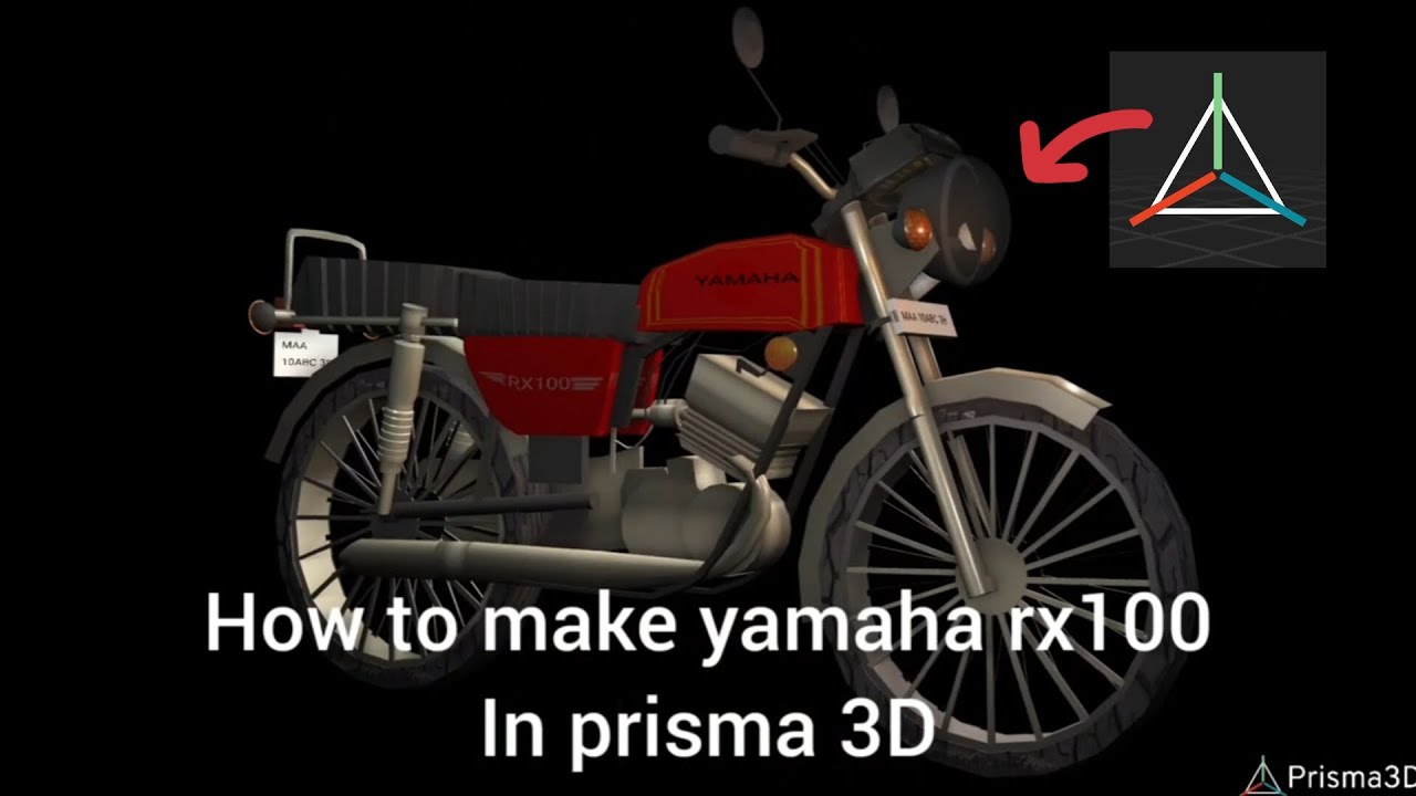 Yamaha rx 100 in prisma 3D | M.M ANIMATION STUDIO | #prisma3d #rx100 