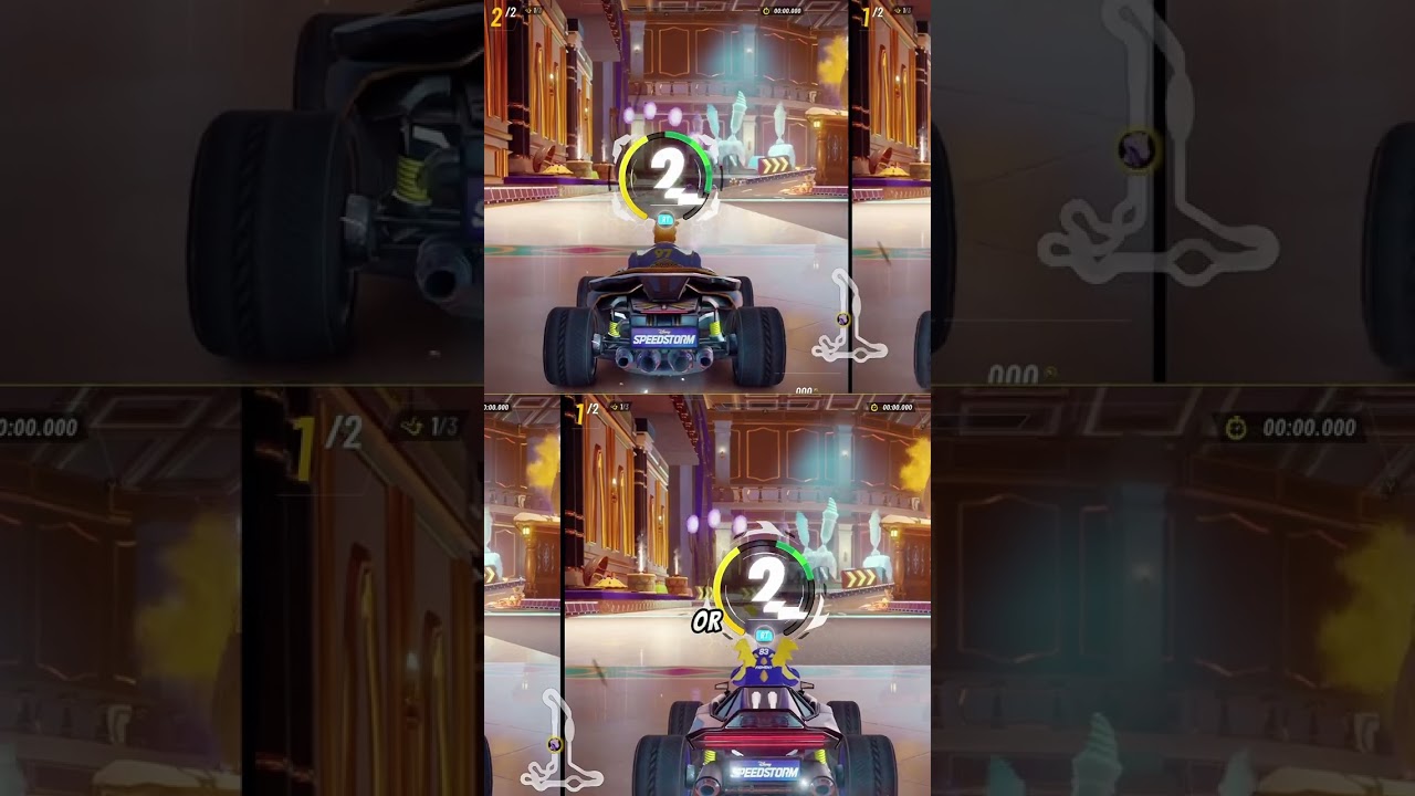 Disney Speedstorm gameplay 2-Player Co-Op Split Screen (Pc 2k)