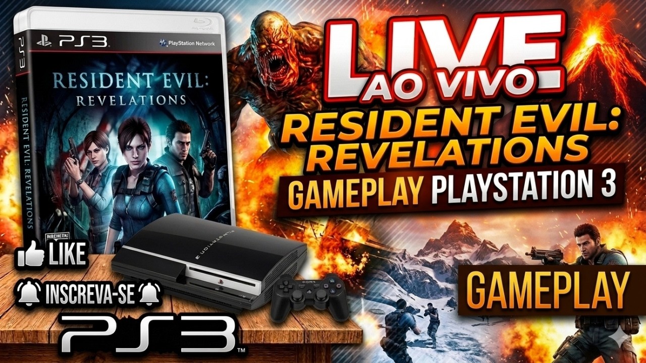 LIVE RESIDENT EVIL REVELATIONS JOGANDO NO PLAYSTATION 3