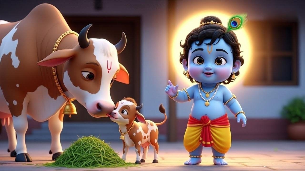 Little Krishna Song छोटी छोटी गैया | Choti Choti Gaiya Chote Chote Gwal Krishna Song