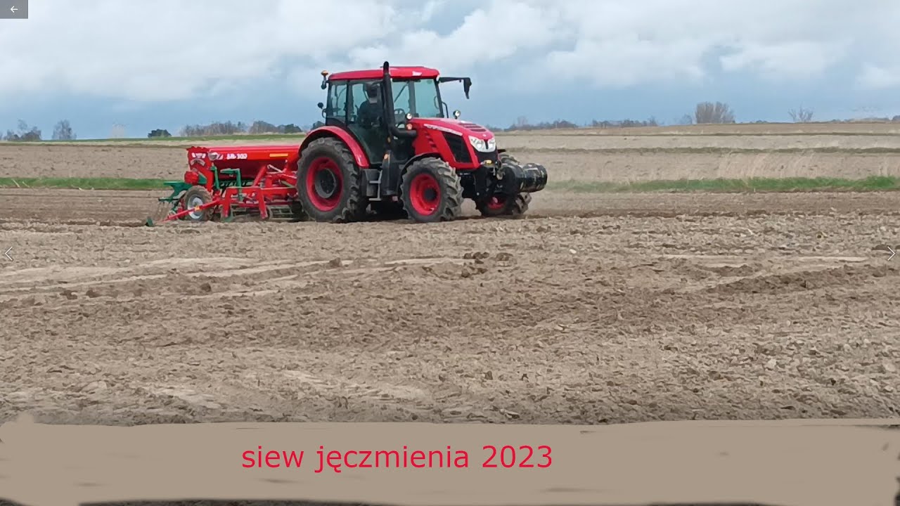 Siew jęczmienia 2023. Zetor Proxima + Agro-Masz