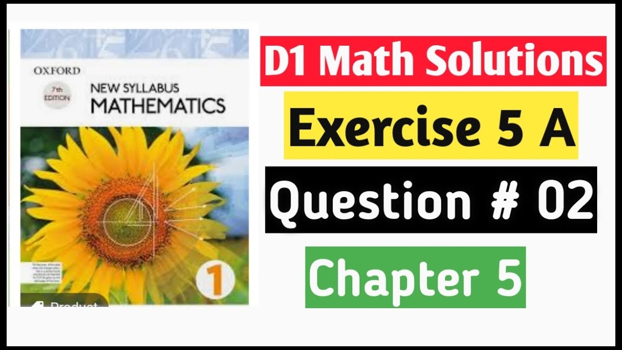 Exercise 5a Question no 2 D1 Math Oxford New Syllabus || Chapter 5 | Linear Equations & Inequalities