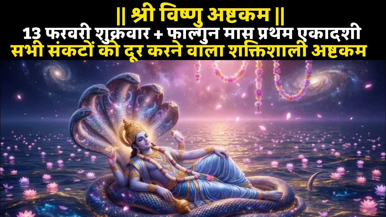 श्री विष्णु अष्टकम् | Vishnu Ashtakam |Powerful Vishnu Stotra |Om Namo Narayanaya |Bhakti | ekadashi