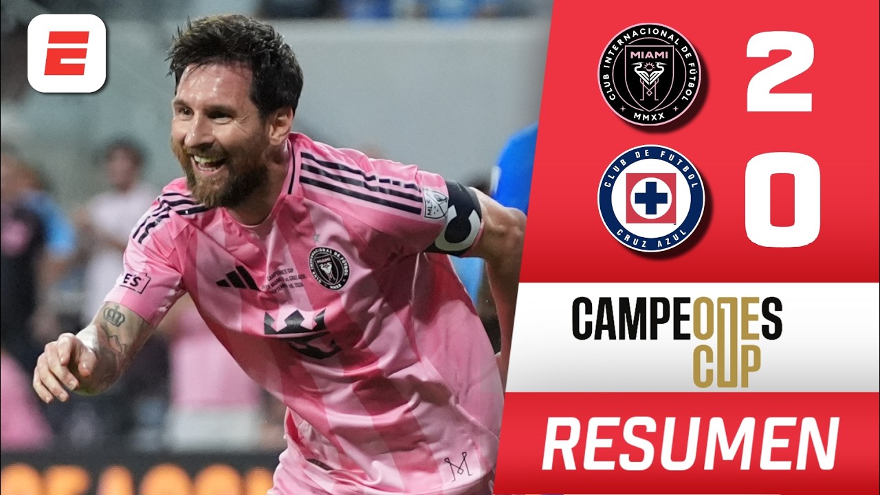 Con GOL 100 y ASISTENCIA de MESSI, INTER MIAMI se qued&oacute; con la CAMPEONES CUP. Venci&oacute; a CRUZ AZUL