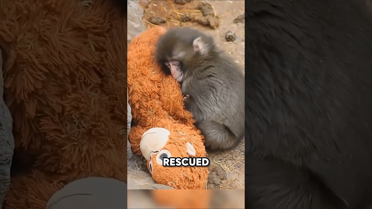 Punch the Monkey Finally Made Friends! 💖 #cute #wholesome #shorts
