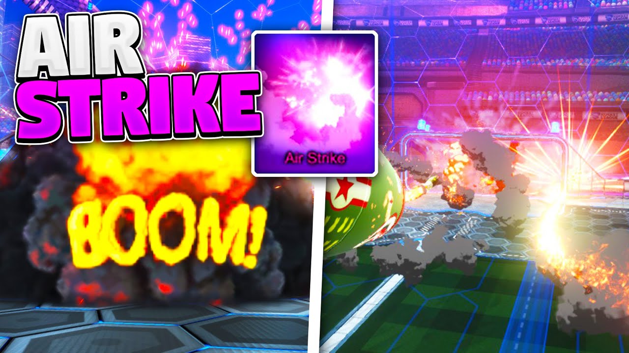 *OMG* THE NEW AIR STRIKE Goal Explosion DEMOLISHES PLAYERS On Rocket League!