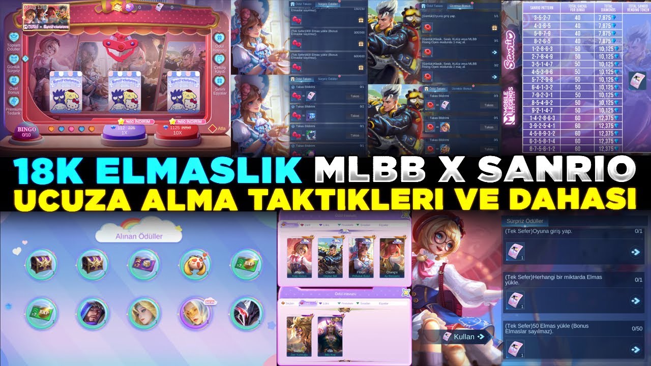 18K ELMASLIK MLBB X SANRIO ÇEKİLİŞİ KOSTÜMLERİ UCUZA ALMA ALGORİTMALAR VE DAHASI