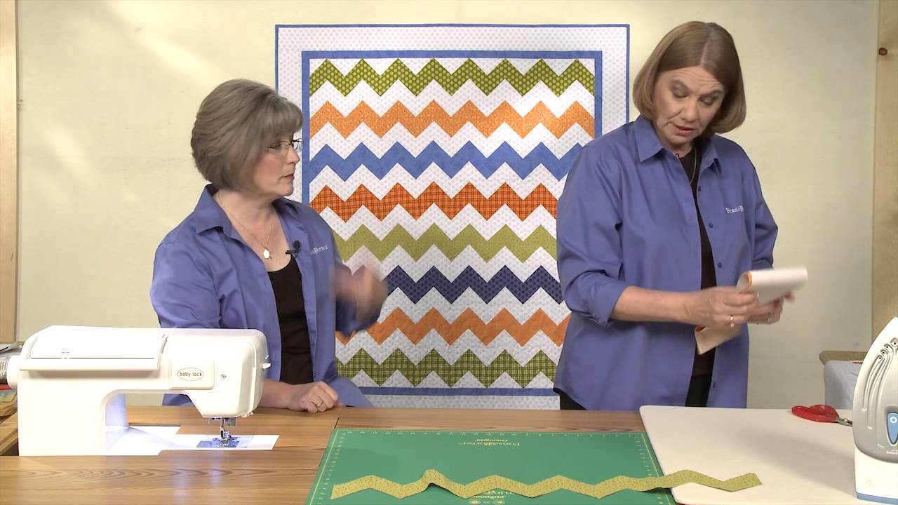 Simply Chevrons- Keepsake Quilting- Make A Chevron Quilt Without Piecing!