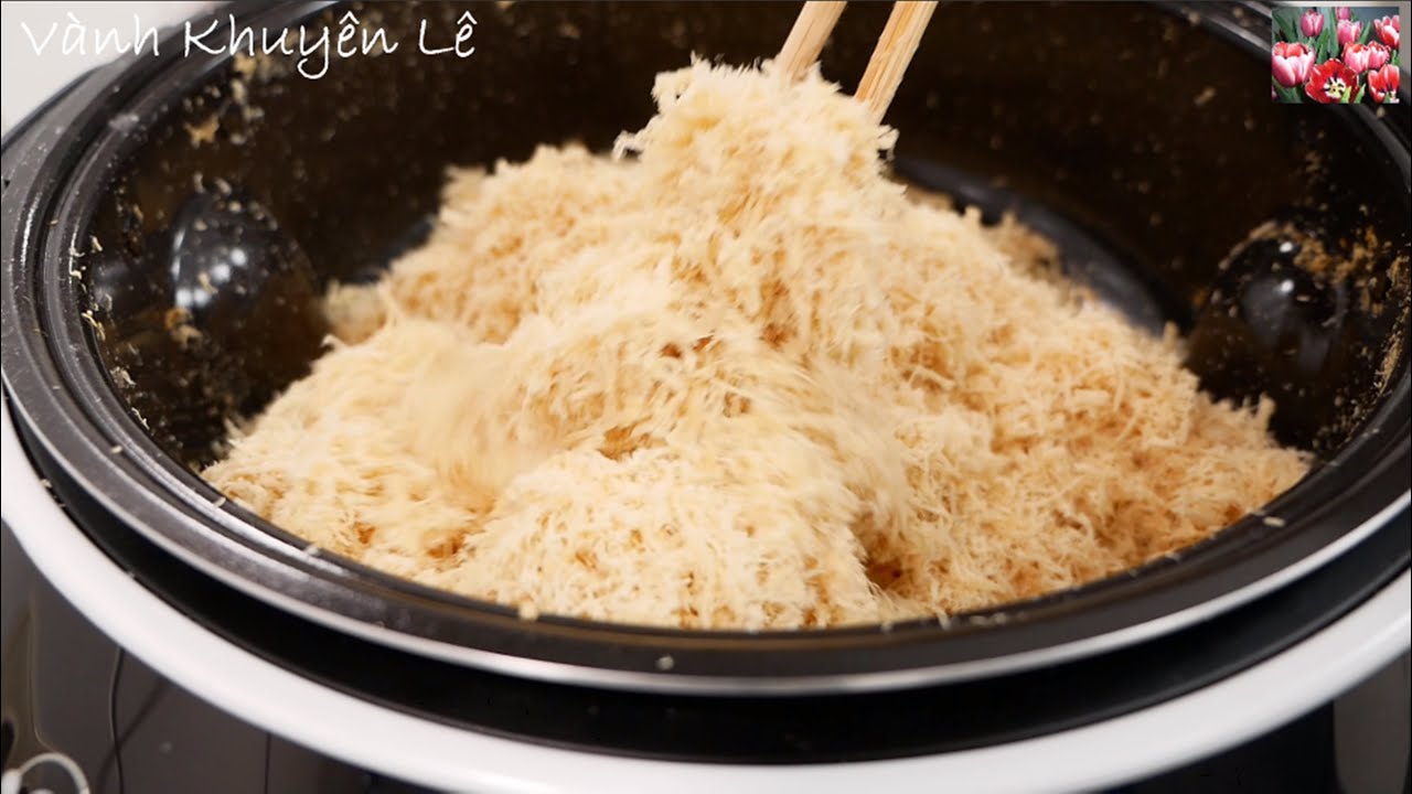 Chà Bông, Chỉ cần cho nguyên miếng Thịt Gà vô Nồi, Công Thức làm Chà Bông Gà đơn giản by Vanh Khuyen
