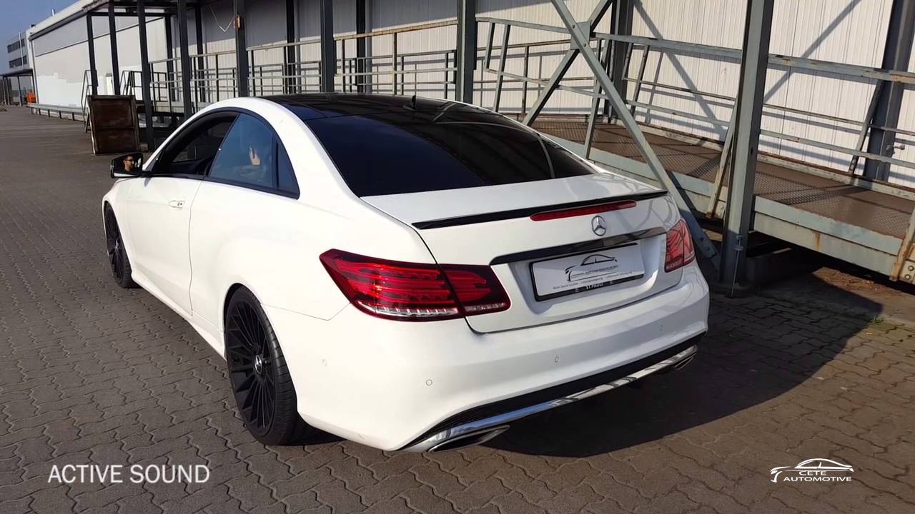 Mercedes Benz C207 220CDI + Active Sound System (Sound Aktuator) Audi vs. Maserati Active Sound
