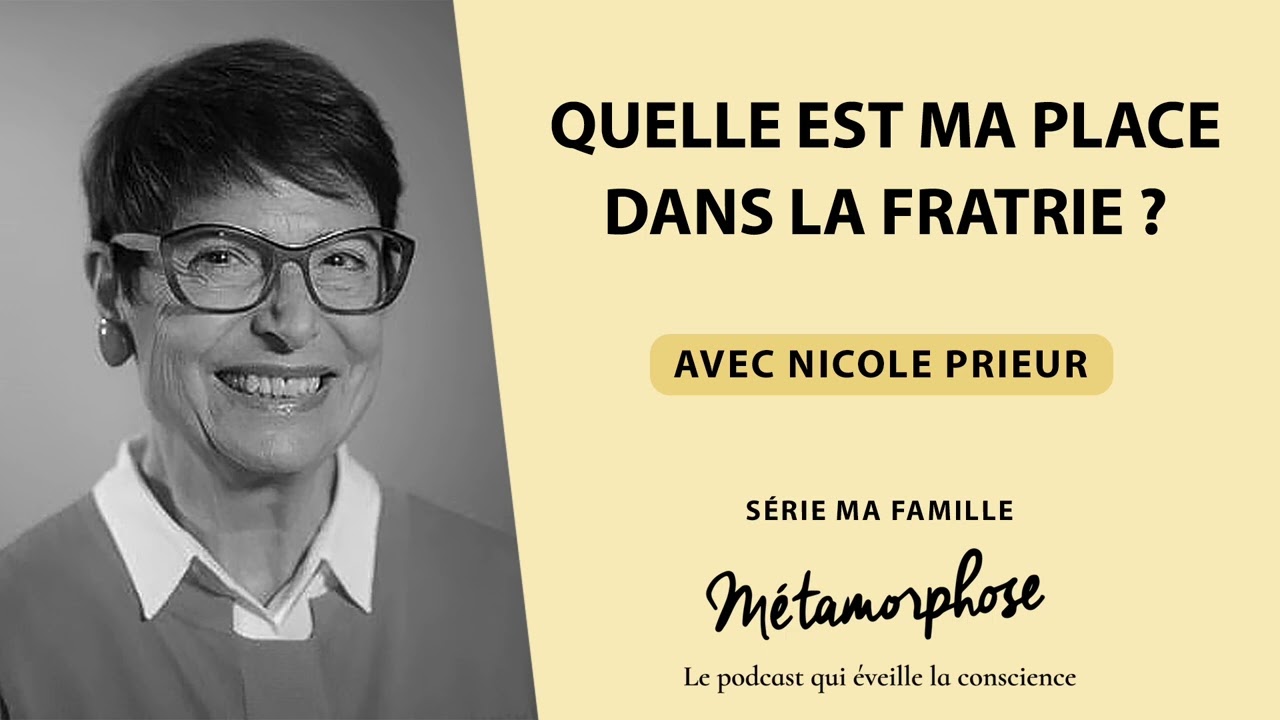 Nicole Prieur - Série Ma famille (Ép. 1/6): Quelle est ma place dans la fratrie ?