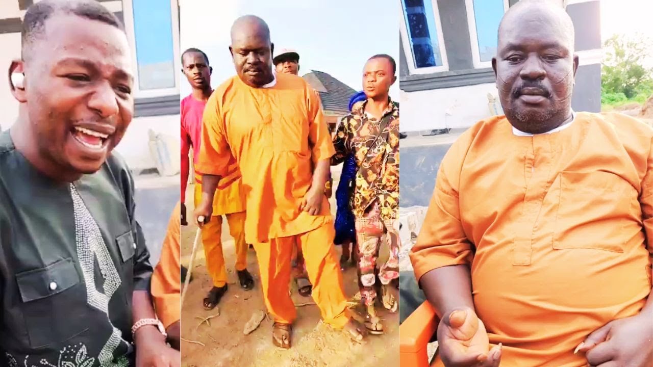 AGBALA GABREAL HELPS ANOTHER NOLLYWOOD ACTOR BABA MUFUTAU AJIKANLE AS HE RCEIVES MILLIONS OF NAIRA