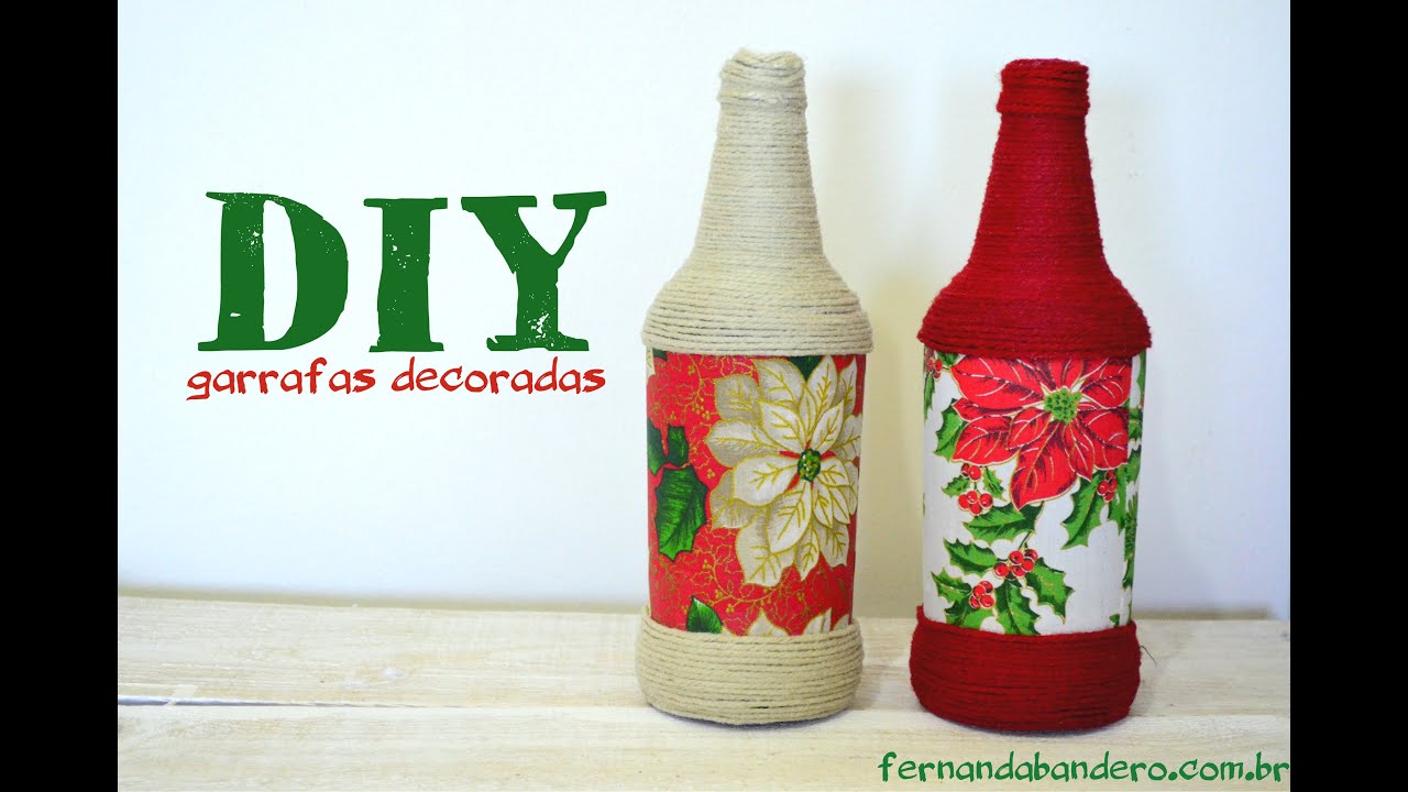 DIY Garrafas de Natal