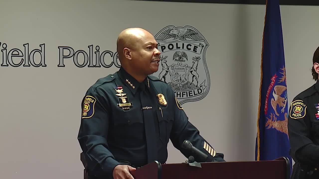 Press Conference: Southfield Chielf of Police speaks on Human trafficking investigation