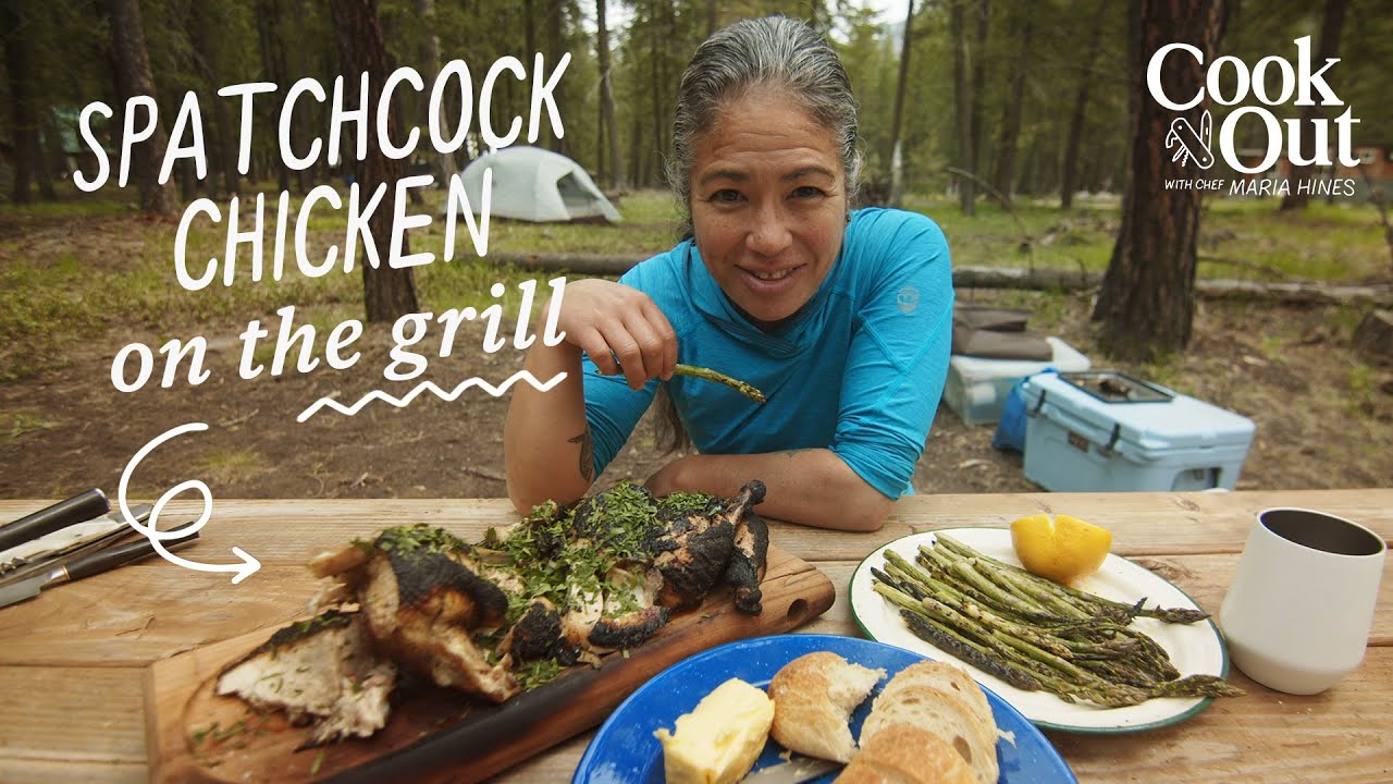 Chef Makes Spatchcock CHICKEN on the Grill! | Cook Out with Chef Maria Hines