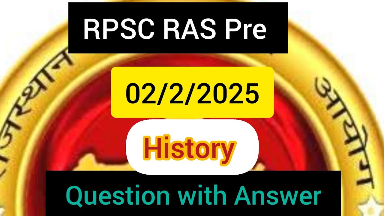 Rpsc RAS Pre - History questions with answers|| #rpsc #rpscprelims #rpsc_news #historymcq #history